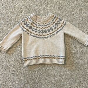 Little Planet cotton sweater and pants size 12 months